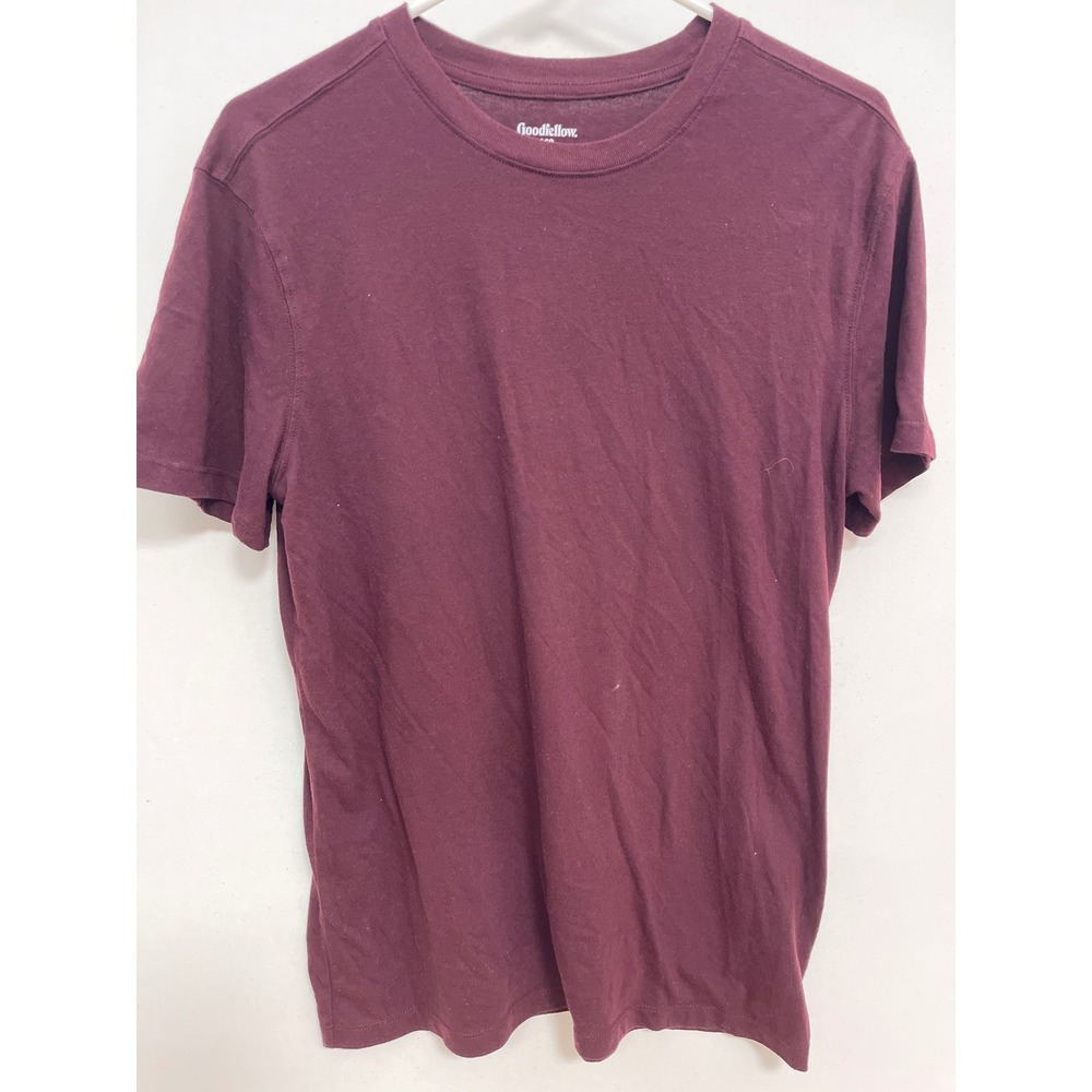 Goodfellow & Co Every Wear Tee Mens Medium Burgundy Maroon Short Sleeve T-Shirt